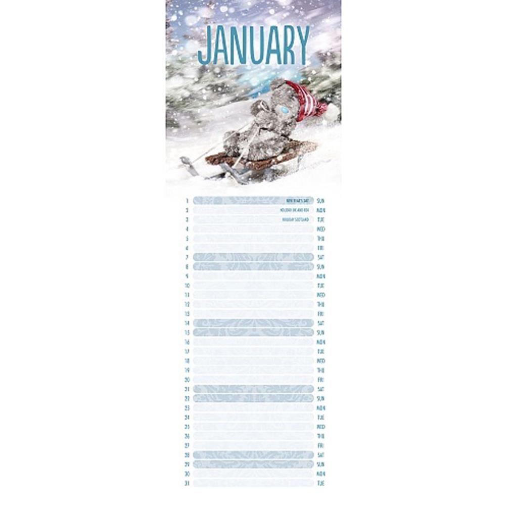2017 Me to You Bear Photo Finish Slim Calendar Extra Image 1